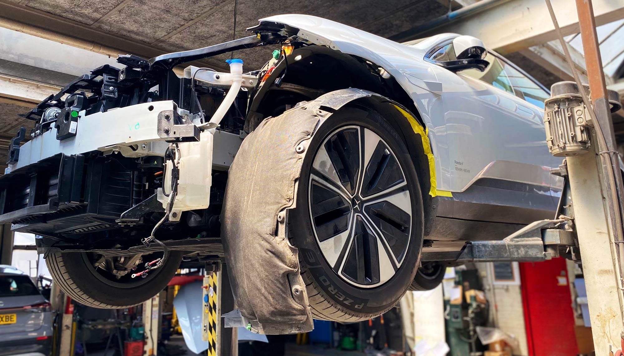Car in the workshop